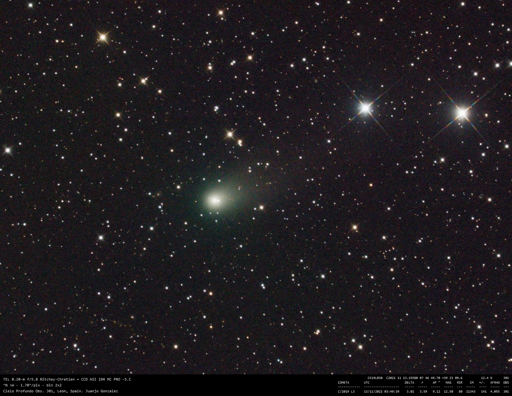 C/2019 L3 (ATLAS) - 2021-11-13