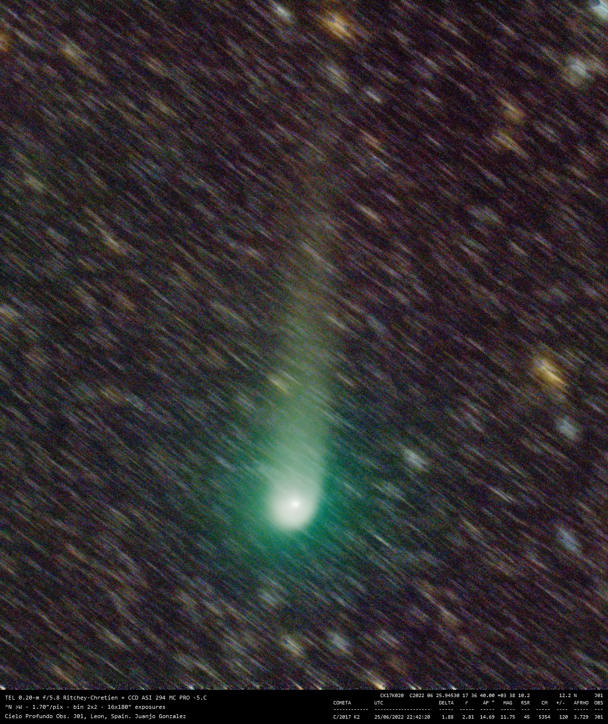 C/2017 K2 (PANSTARRS) - 2022-06-25