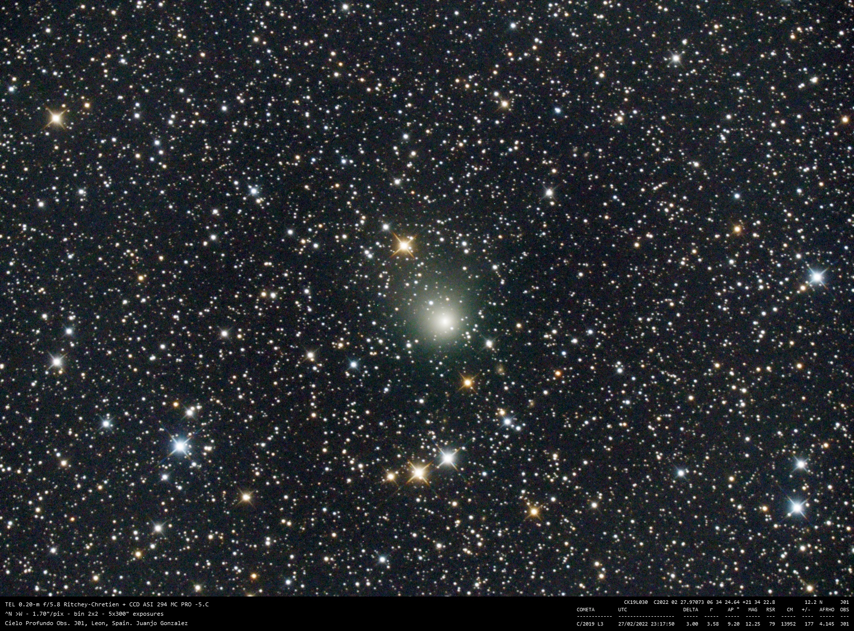 C/2019 L3 (ATLAS) - 2022-02-27