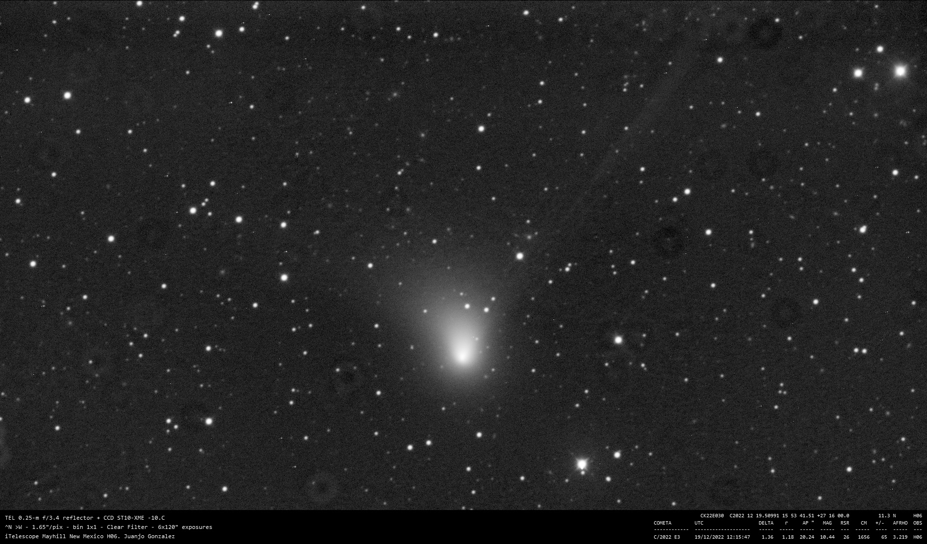 C/2022 E3 (ZTF) - 2022-12-19