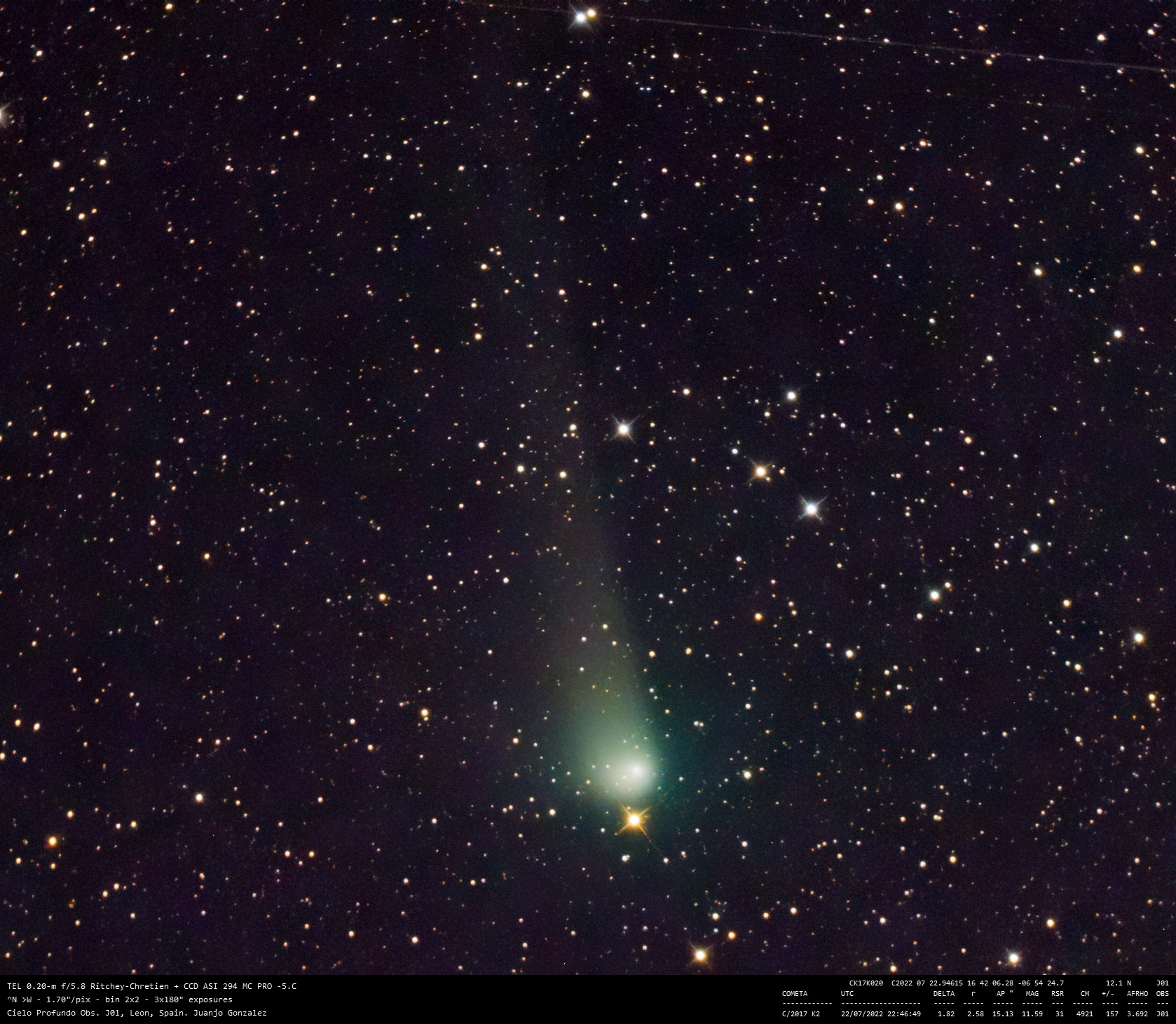 C/2017 K2 (PANSTARRS) - 2022-07-22