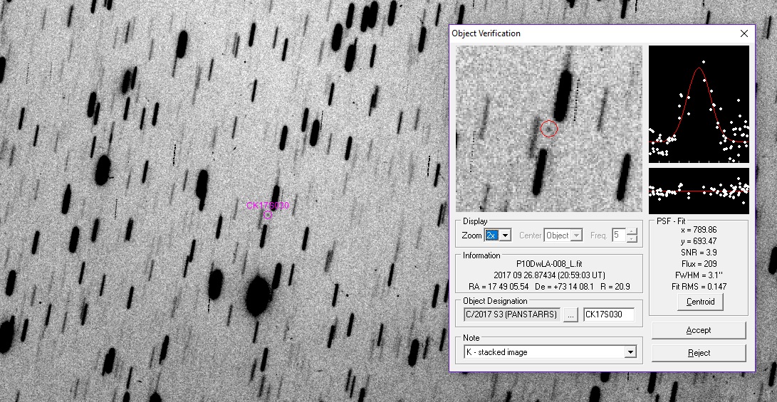 C/2017 S3 (PANSTARRS) - 2017-09-27