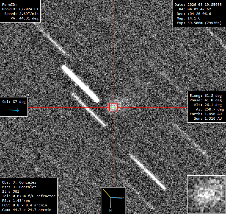 C/2024 E1 (Wierzchos) - 2026-03-19