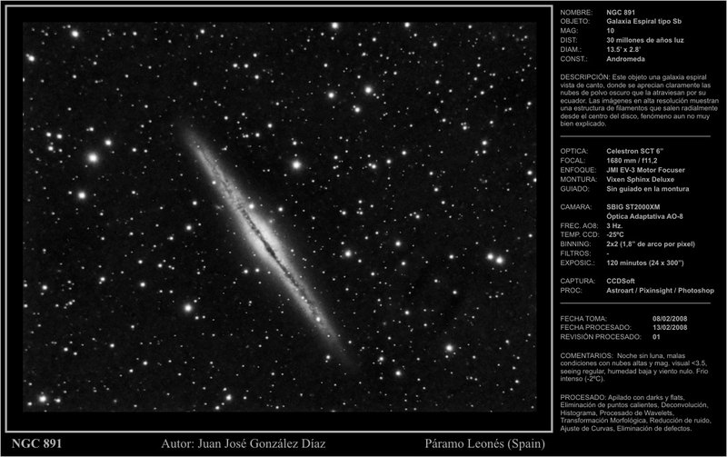 NGC891 - 2008-02-13