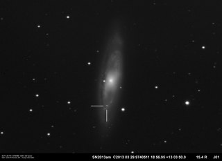 Latest dated photograph of SN 2013am