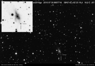 Latest dated photograph of SN 2010gp