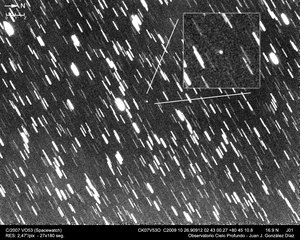 Latest dated photograph of C/2007 VO53 (Spacewatch)