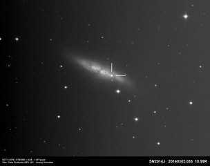 Latest dated photograph of SN 2014J