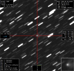 Latest dated photograph of 260P/McNaught