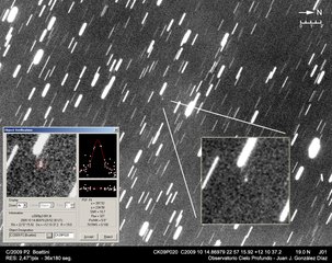 Latest dated photograph of C/2009 P2 (Boattini)