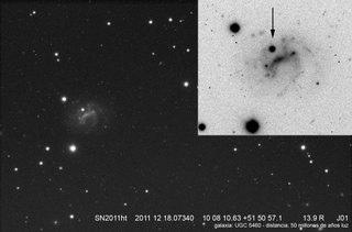 Latest dated photograph of SN 2011ht
