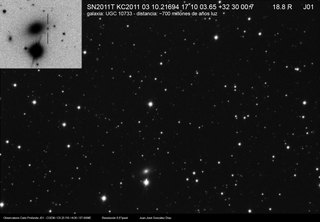 Latest dated photograph of SN 2011T