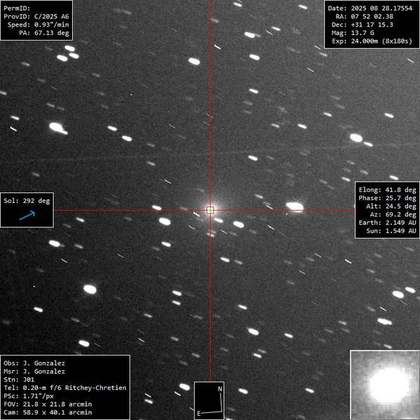 C/2025 A6 (Lemmon) - 2025-08-28
