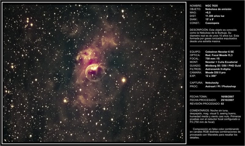 NGC7635 - 2007-10-26