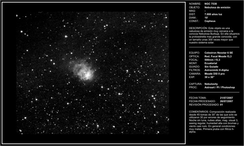 NGC7538 - 2007-07-26