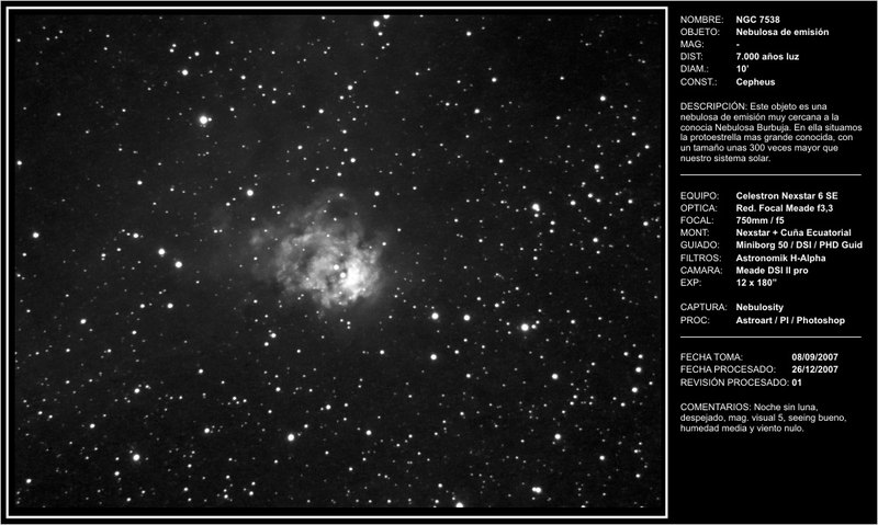 NGC7538 - 2007-12-26