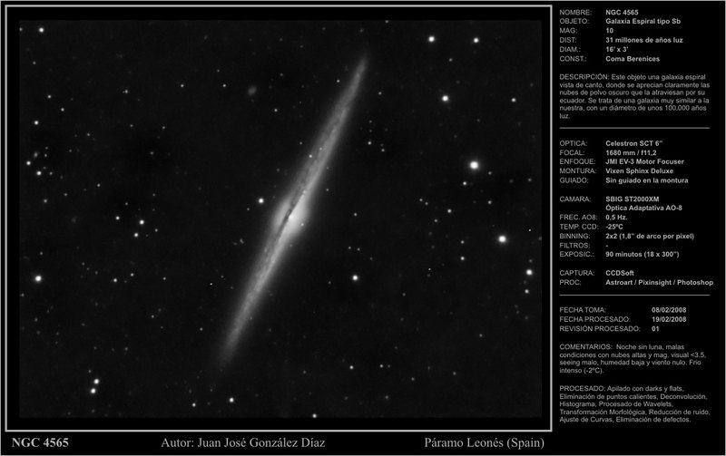 NGC4565 - 2008-02-20