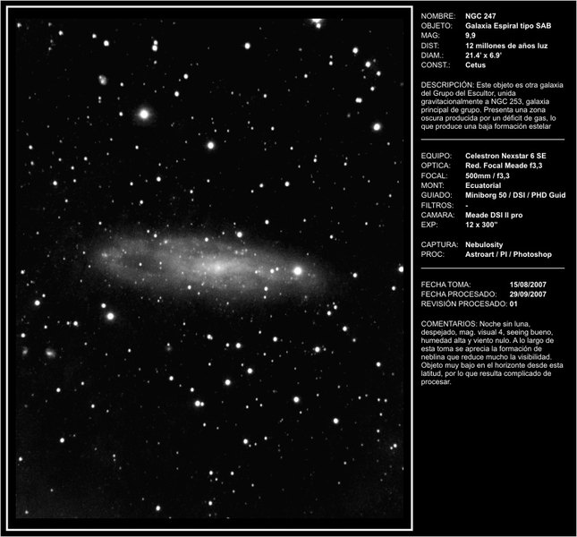 NGC247 - 2007-09-29