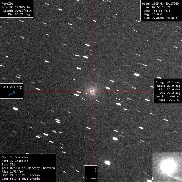 C/2025 A6 (Lemmon) - 2025-08-30