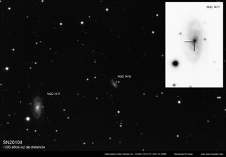 Latest dated photograph of SN 2010it