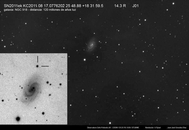 SN 2011ek - 2011-08-18