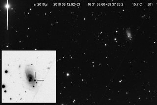 Latest dated photograph of SN 2010gl