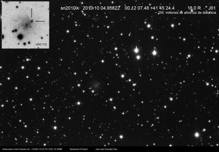 Latest dated photograph of SN 2010ik