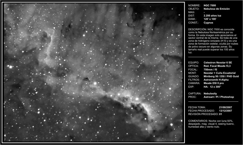 NGC7000 - 2007-12-13