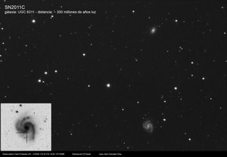 Latest dated photograph of SN 2011C