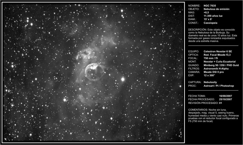 NGC7635 - 2007-10-26