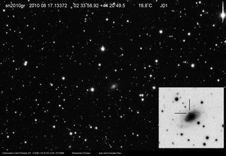 Latest dated photograph of SN 2010gr