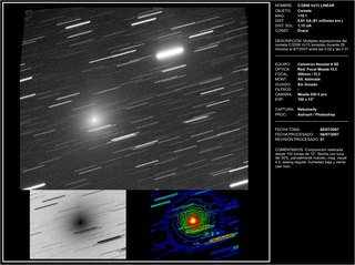 Latest dated photograph of C/2006 VZ13 (LINEAR)