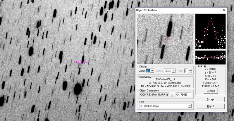 C/2017 S3 (PANSTARRS) - 2017-09-27
