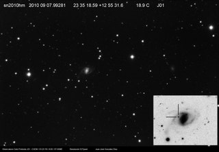 Latest dated photograph of SN 2010hm