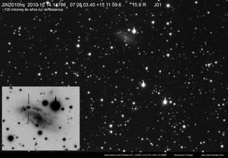 Latest dated photograph of SN 2010hq