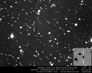 Latest dated photograph of C/1012 S1