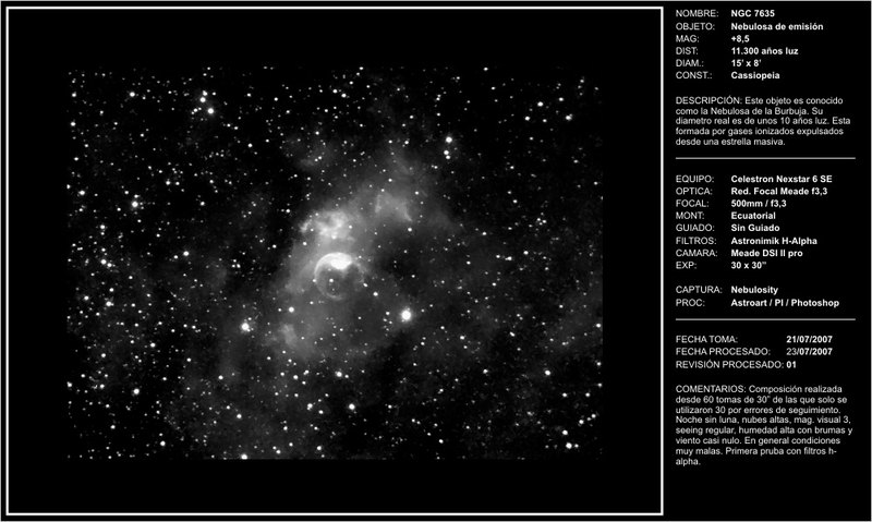 NGC7635 - 2007-07-23